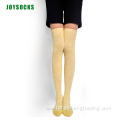 Over knee high color cotton women lady'scoks